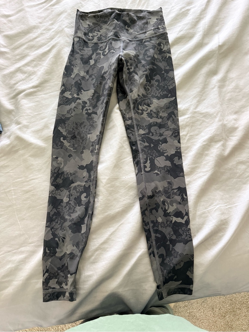 lululemon athletica Black & Gray Camo Performance Leggings